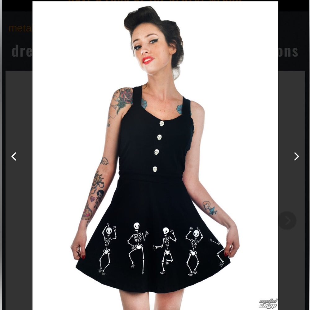 Too Fast Dancing Skeleton Dress